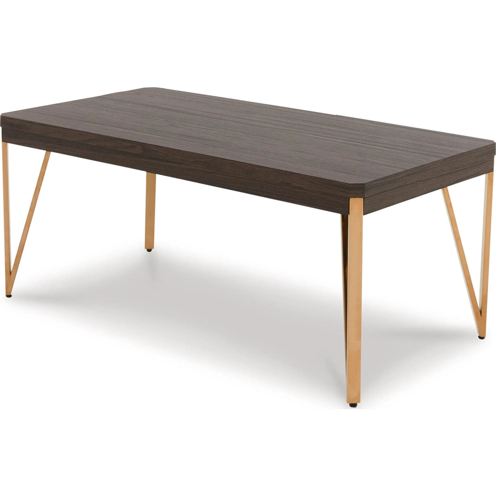 Bandyn 3 Pack Tables - Brown/Champagne