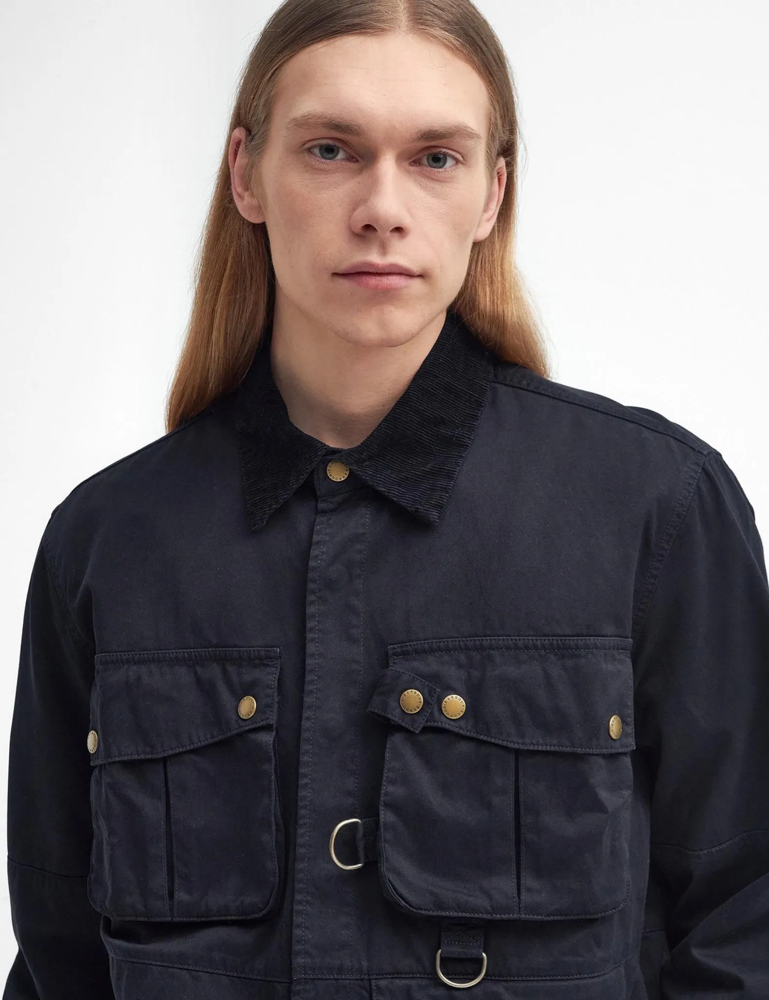 Barbour Heritage Oakmoor Shirt Jacket - Black