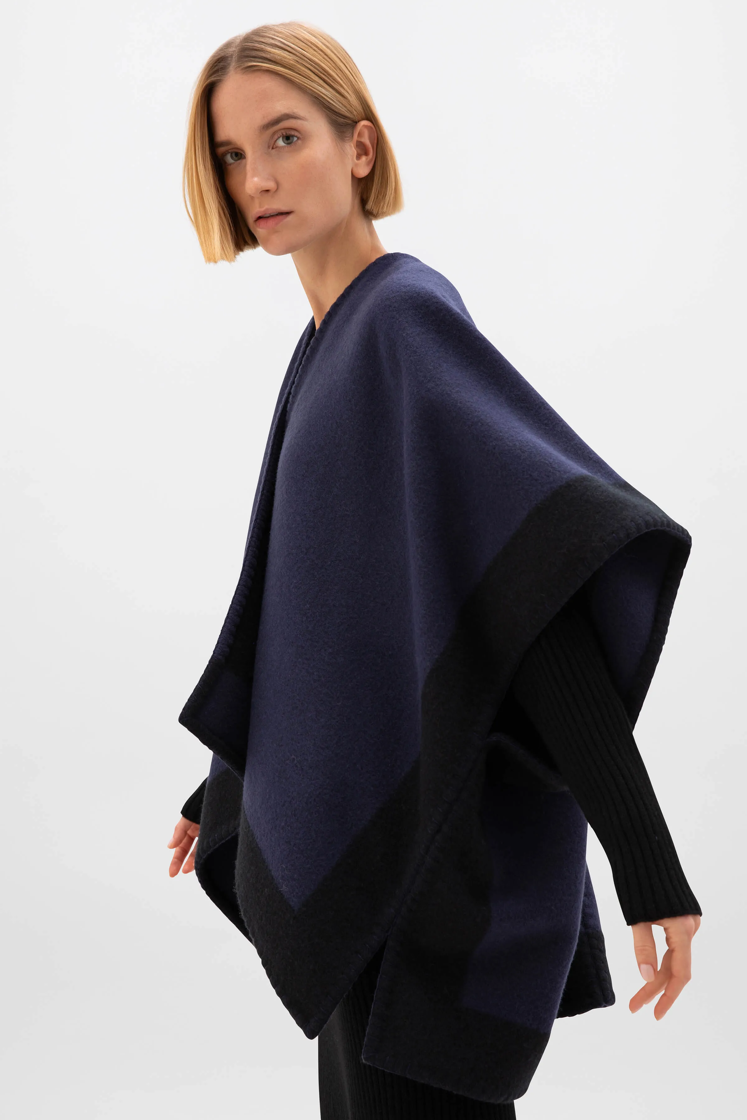 Blanket Stitched Cape