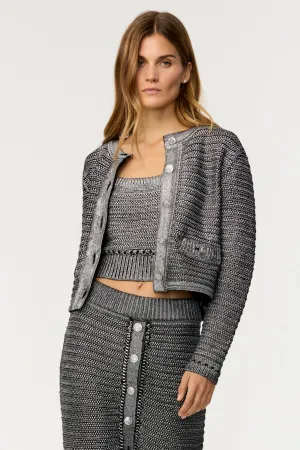 Cecilia Textured Crop Jacket