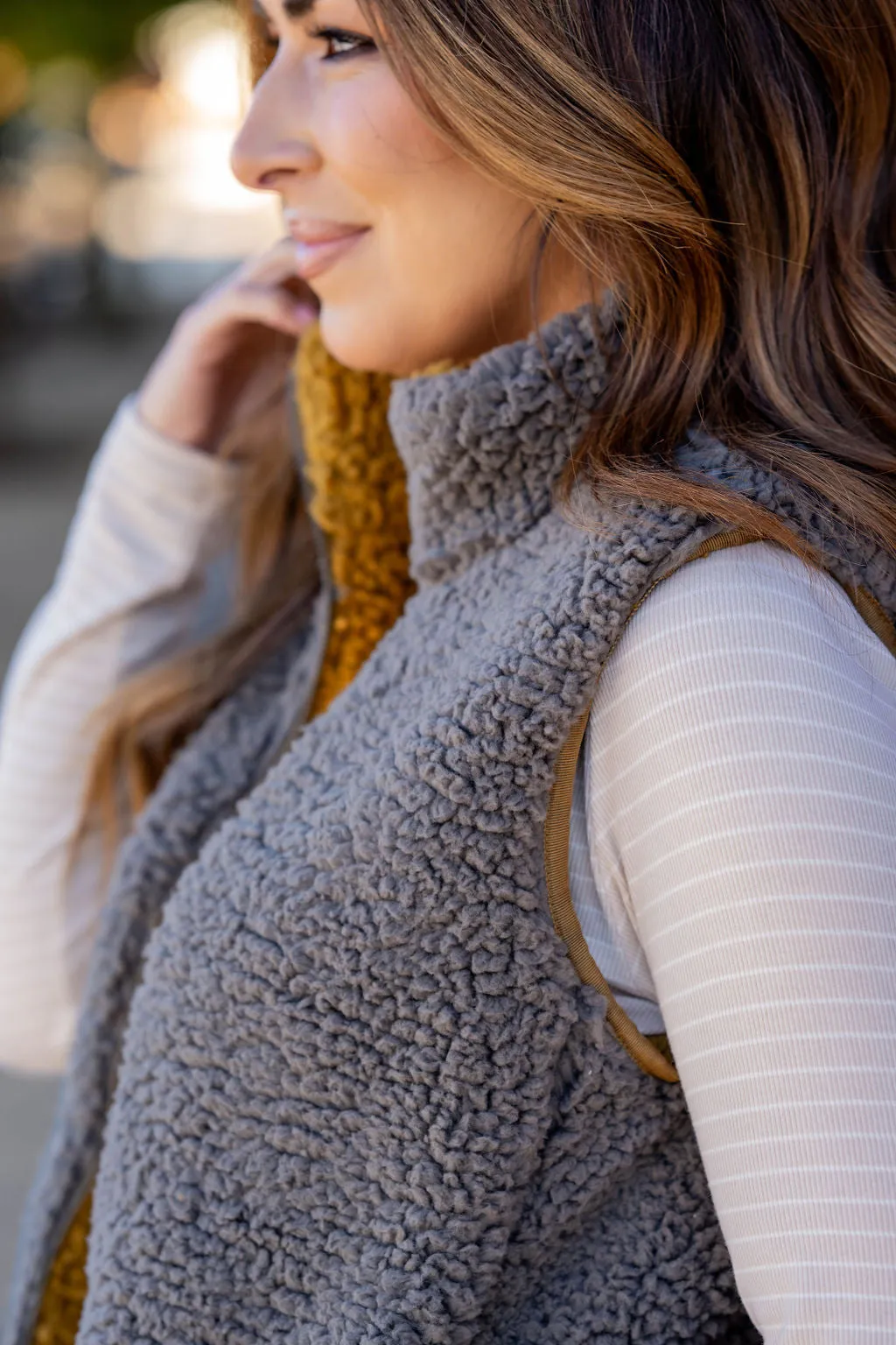 Comfy Cozy Reversible Vest