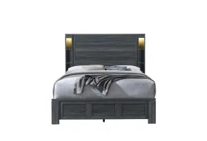 Cypress Dark Grey Queen Bed - Modern Comfort