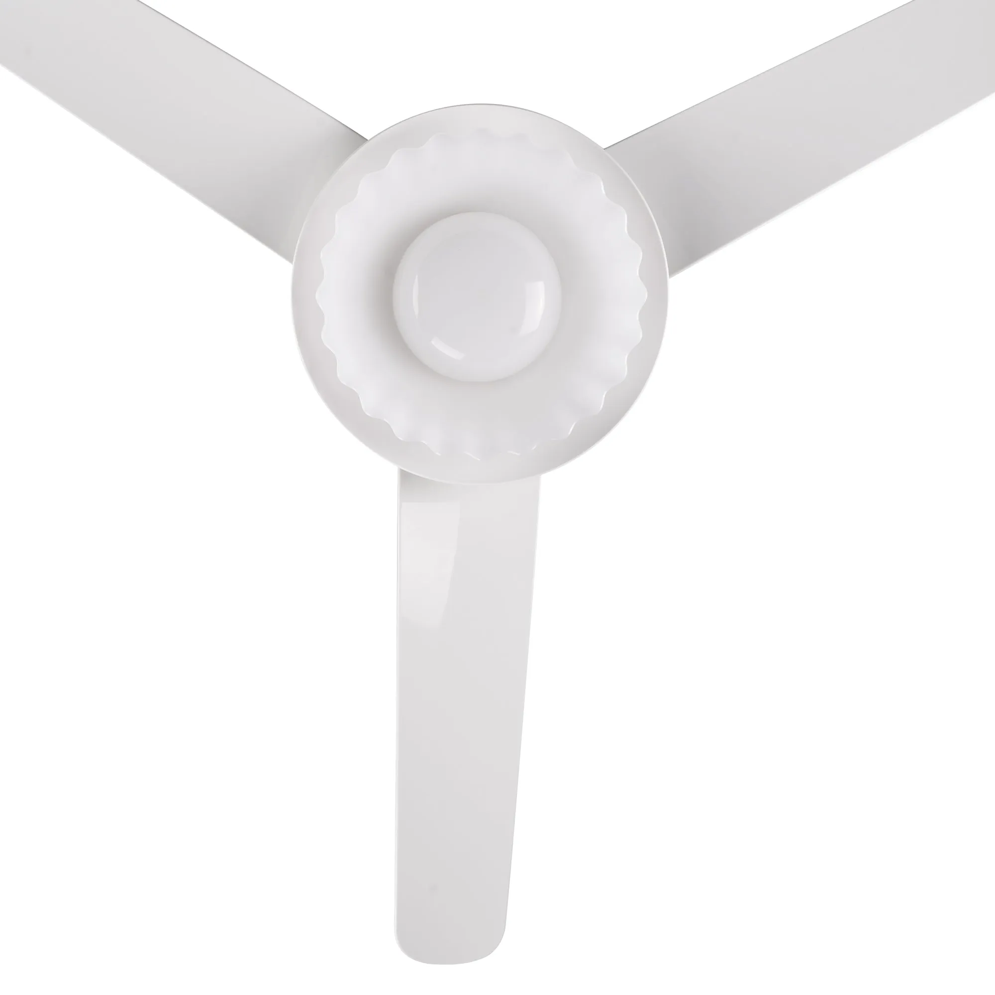 DAFFODIL 52 inch 3-Blade Smart Ceiling Fan with LED Light Kit and Remote - White/White