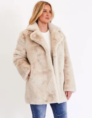 Faux Fur Long Coat Aspen