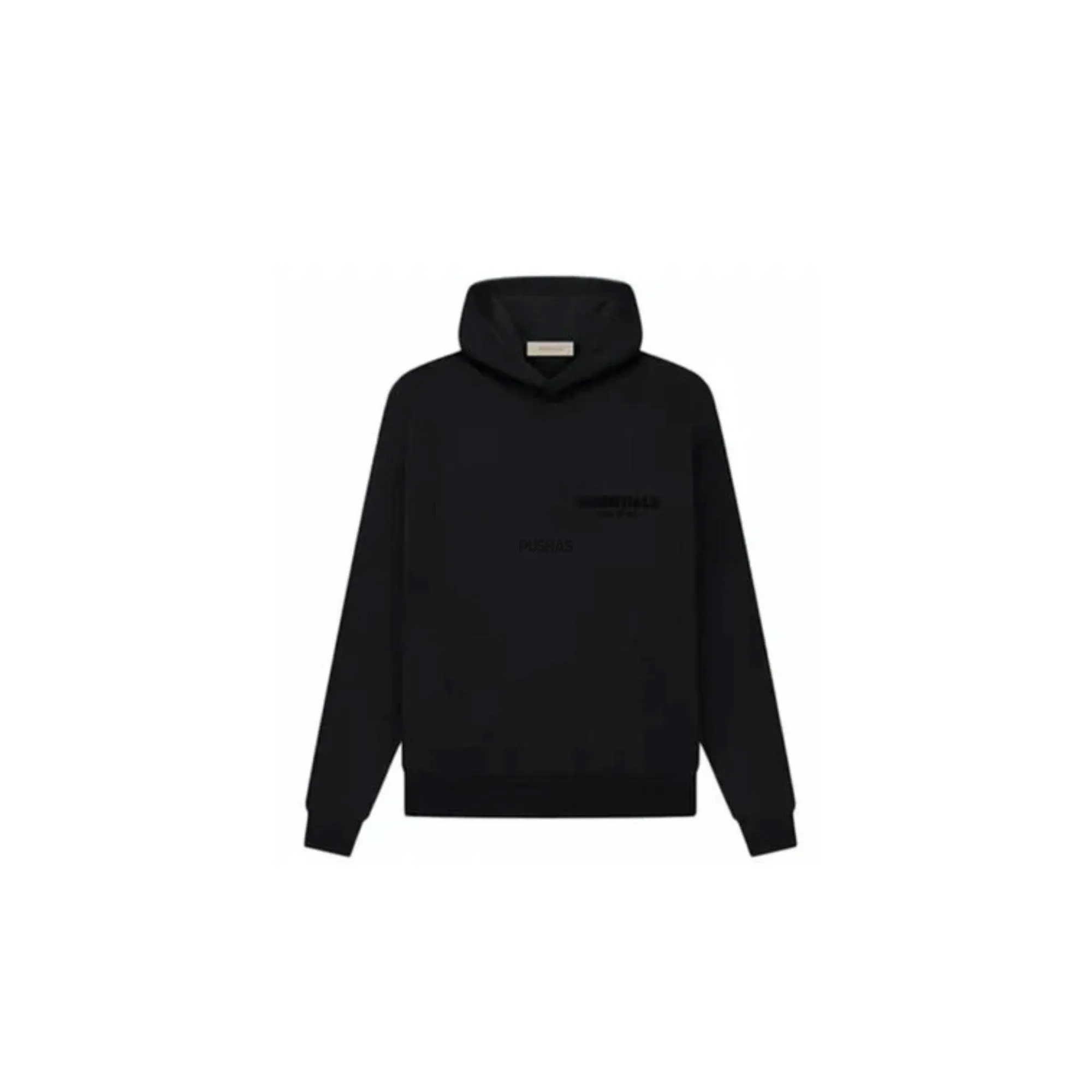 Fear of God Essentials Pullover Chest Logo Hoodie 'Stretch Limo / Black' (2022)