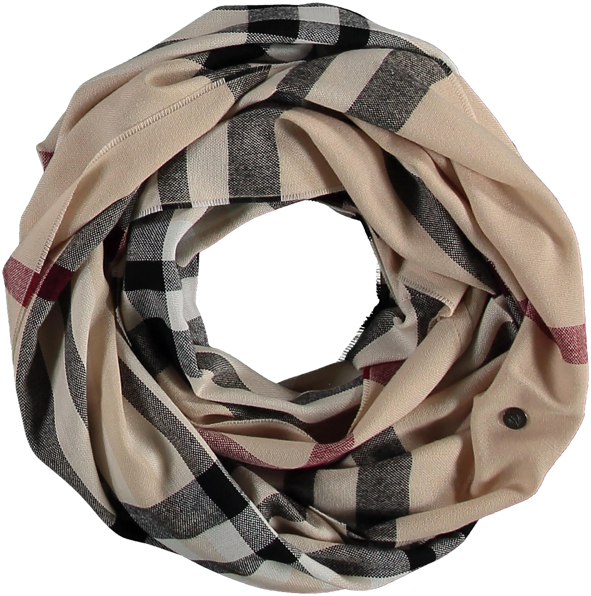 FRAAS Plaid Lightweight Infinity Scarf