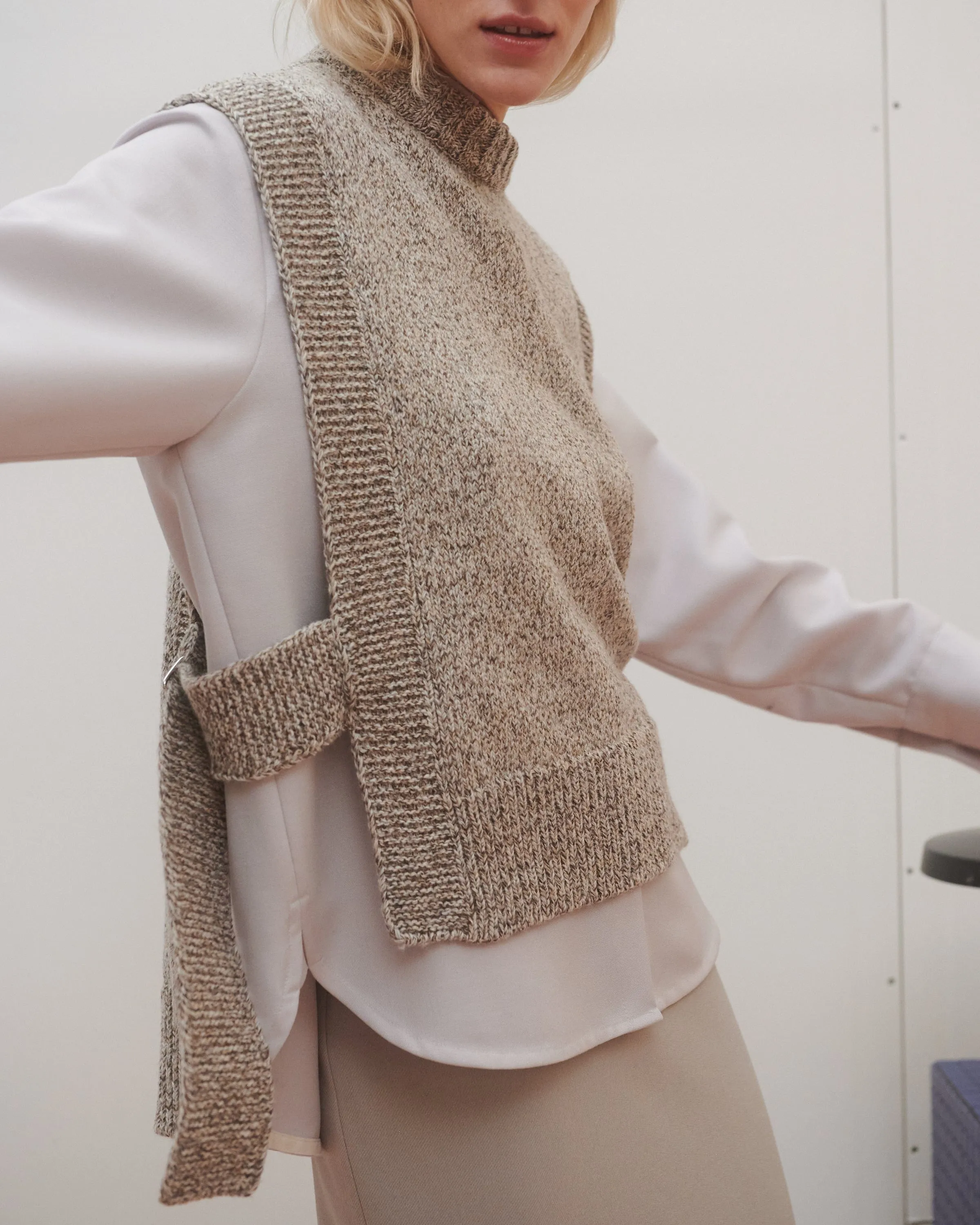 Kalvos: Tweed Merino Wool Vest