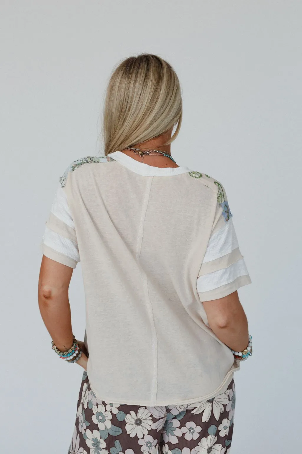 Legacy Emblem Top - Taupe