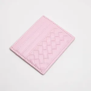 Light Pink Kori Woven Cardholder