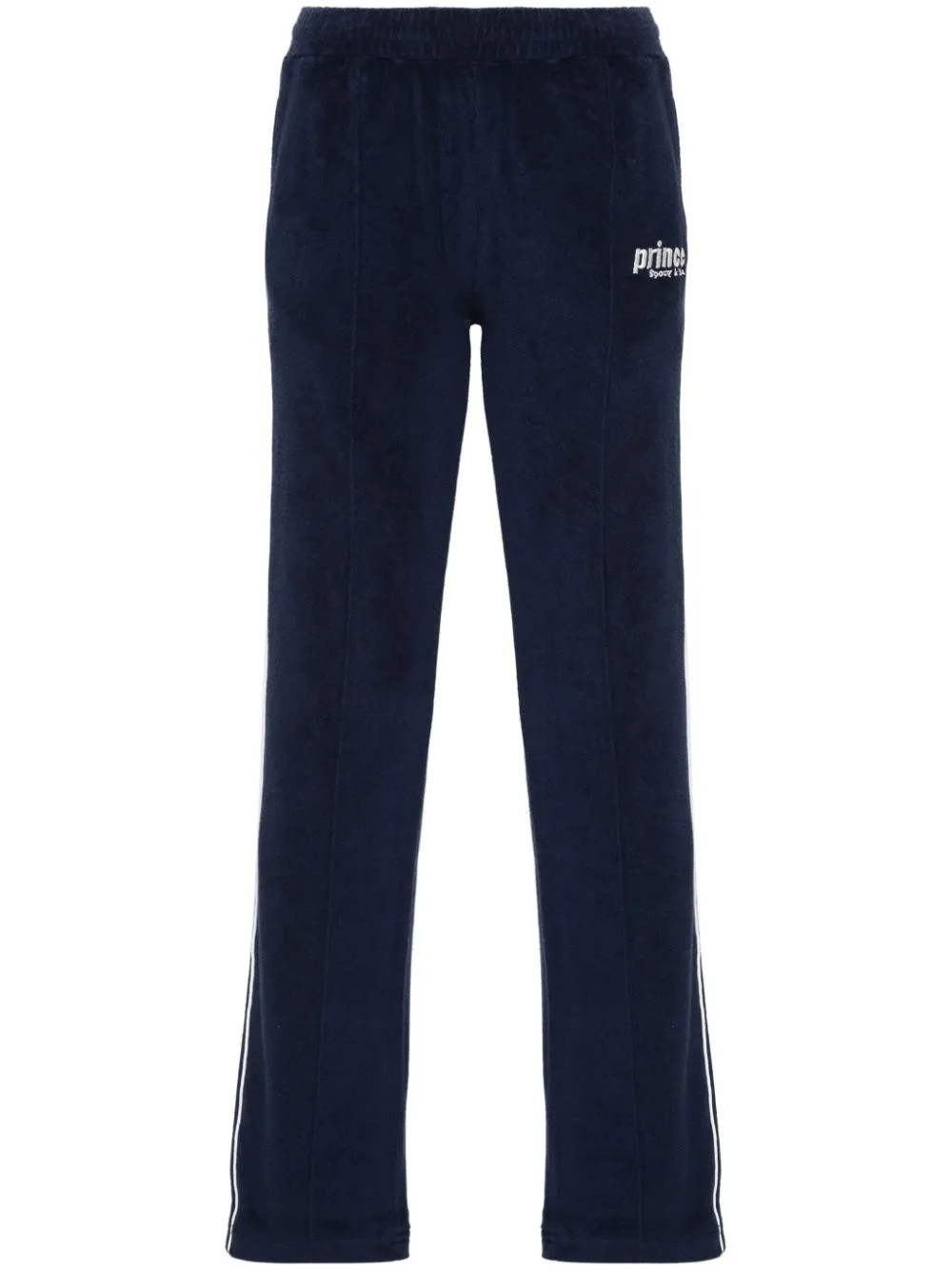 logo-embroidered terry-cloth trousers