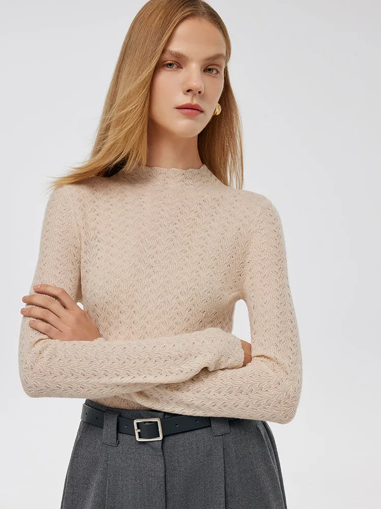 Machine Washable Wool Women Long Sleeve Top