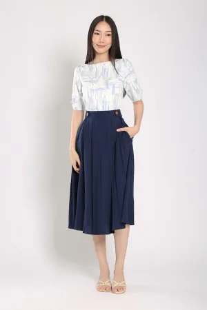 Mina Skirt in Navy Blue