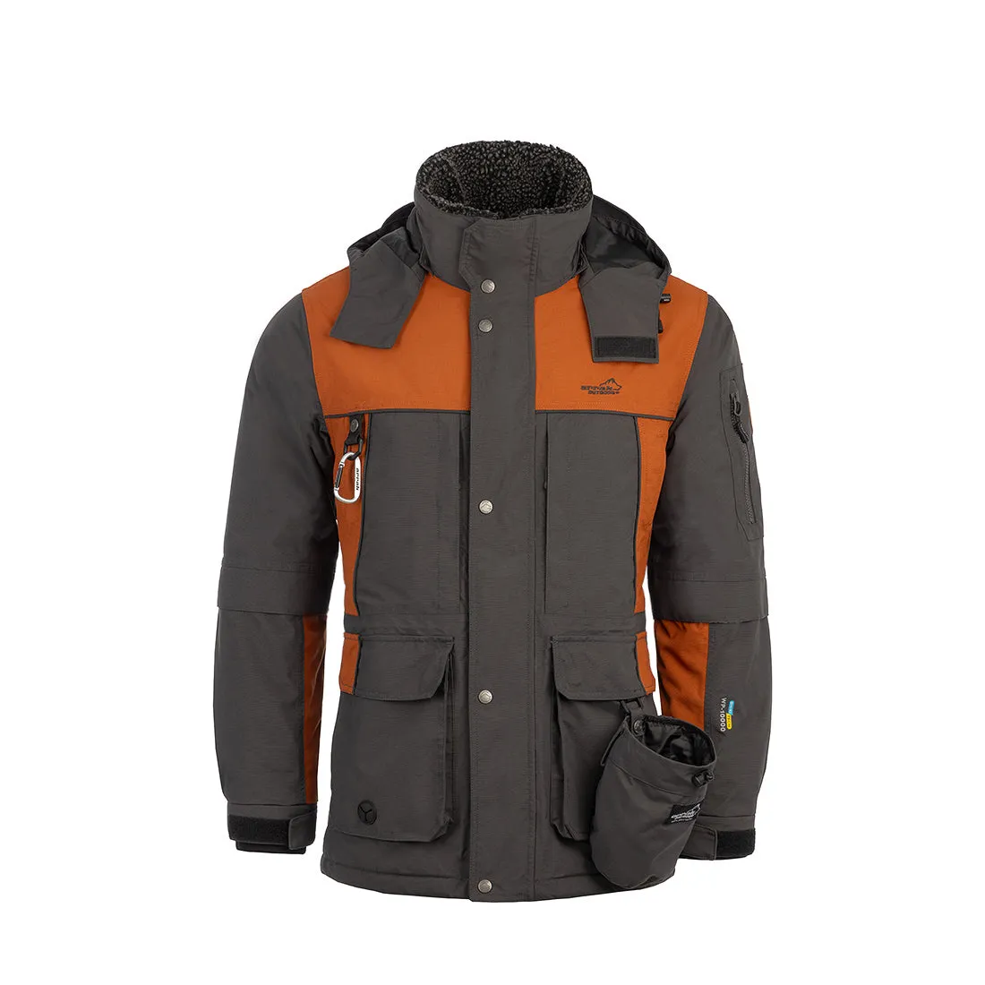 New Waterproof Original Winter Jacket Men (Anthracite/Burnt Orange)