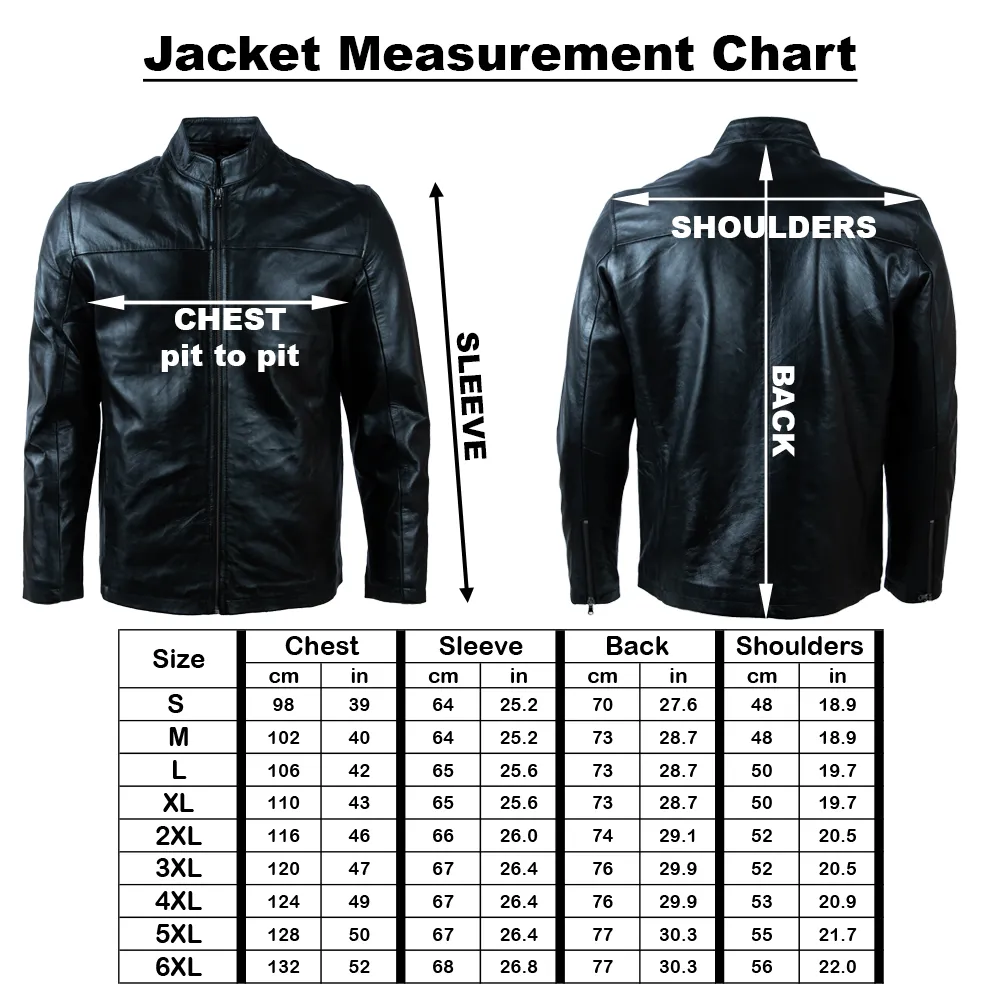 O0H7 Men's Café Racer Overshirt Jacket - Black