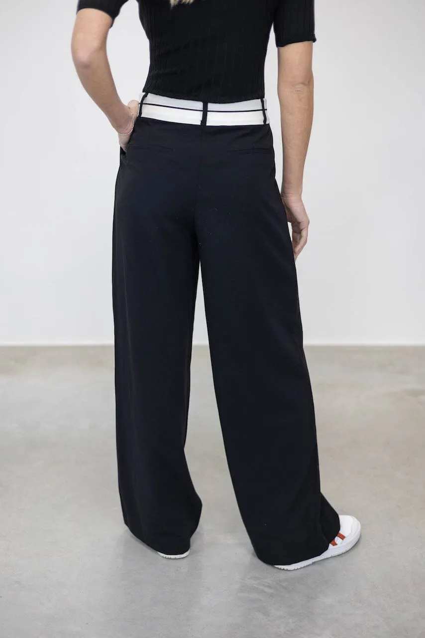 PETNUS TAILORED WAISTBAND DETAIL PANTS