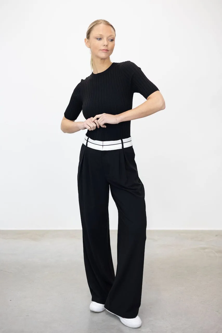 PETNUS TAILORED WAISTBAND DETAIL PANTS