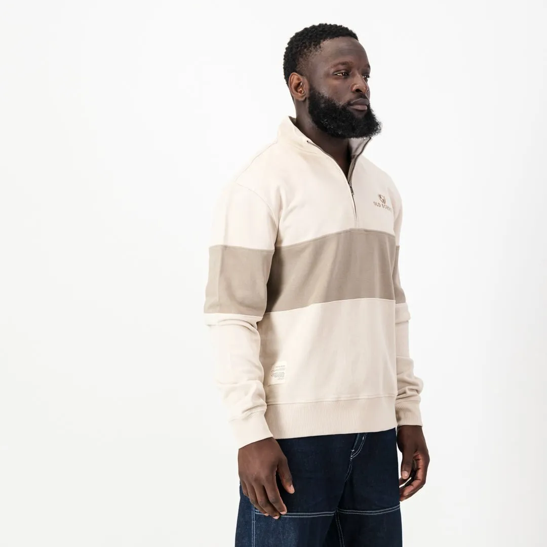 Quarter Zip - Ivory & Stone