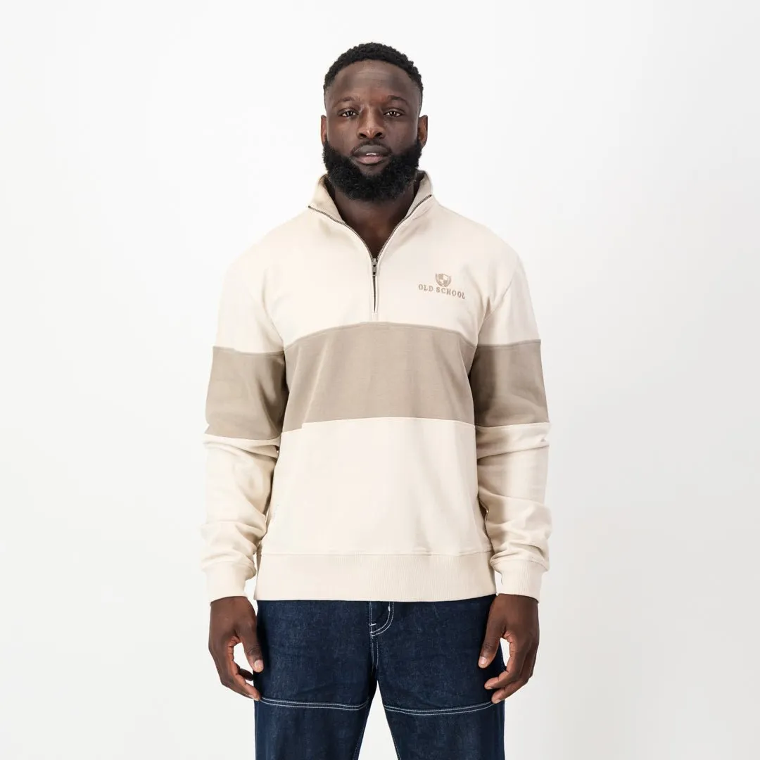 Quarter Zip - Ivory & Stone