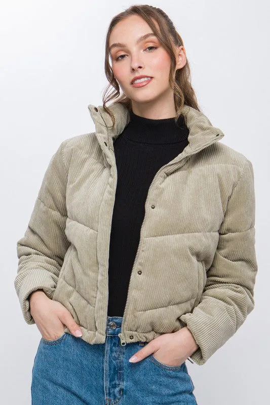 Scottie Corduroy Puffer Jacket