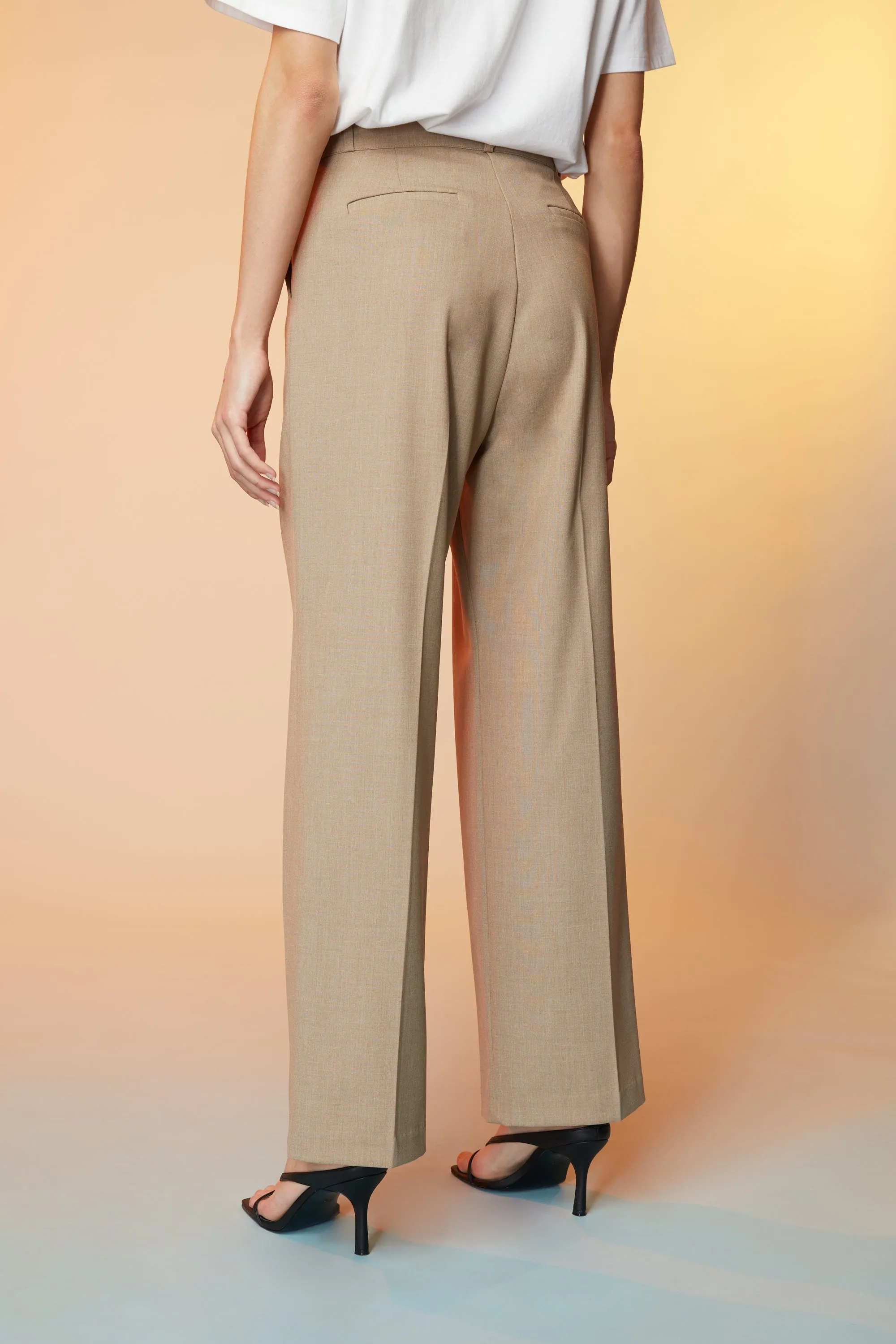 STRAIGHT LEG PANT WITH PLEATS