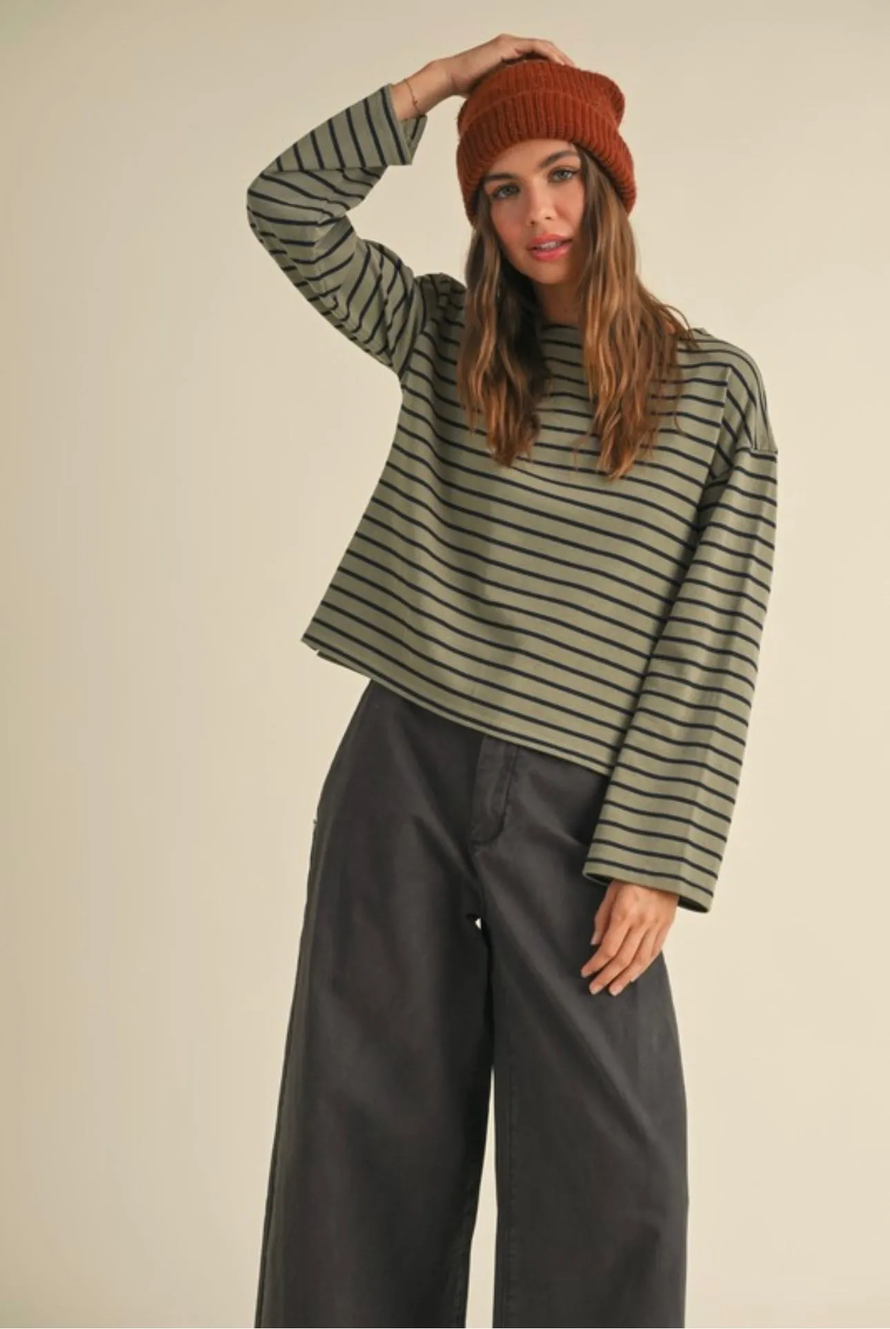 Striped Long Sleeve Top