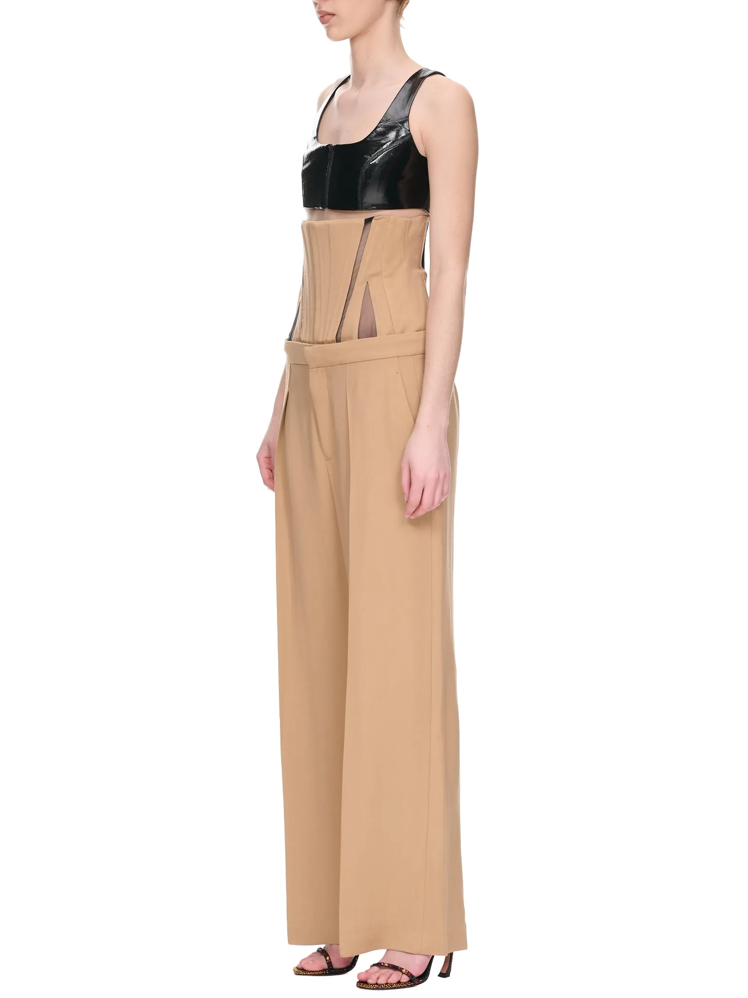 Tailored Corset Pants (1PA0380182-B7029-PORCINI-BLACK)