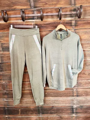 The Dolly Joggers in Olive