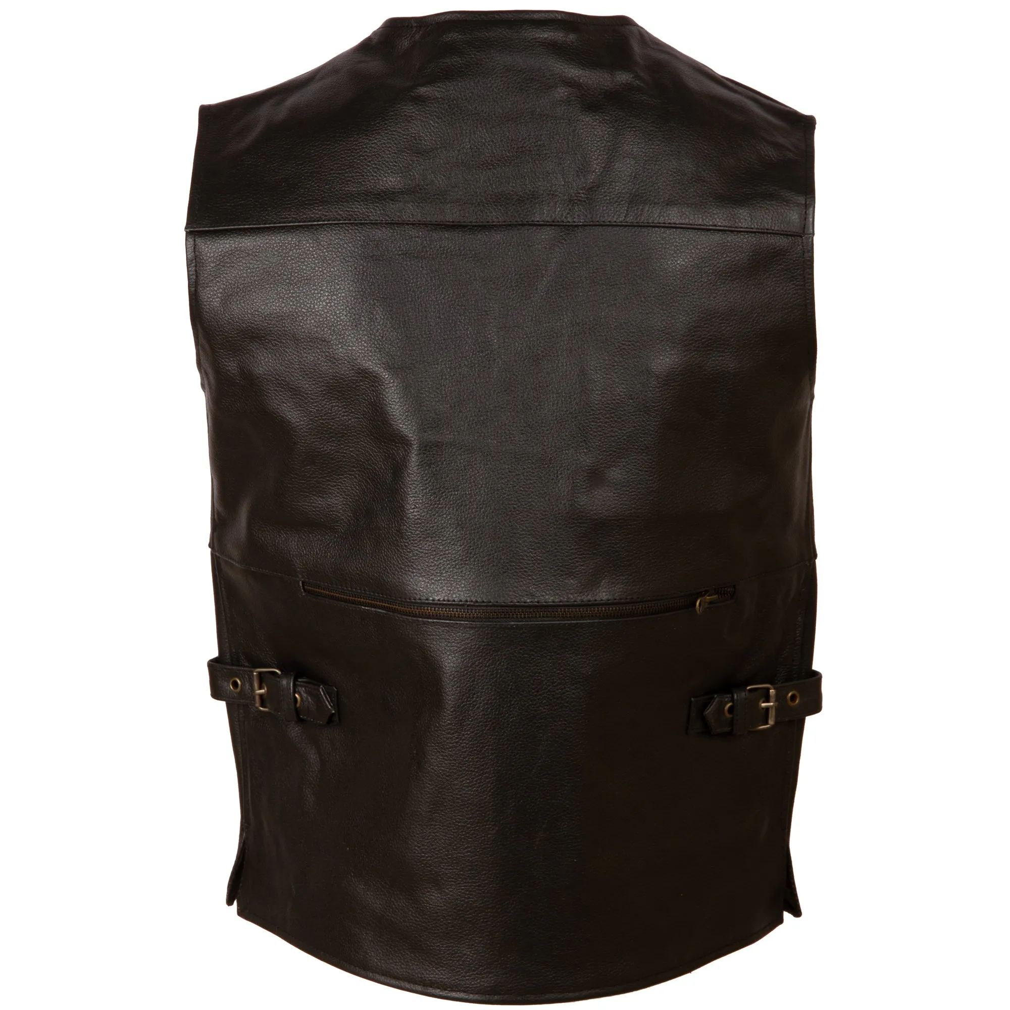 TJUP Men's Hunter Waistcoat - Black Cow Hide