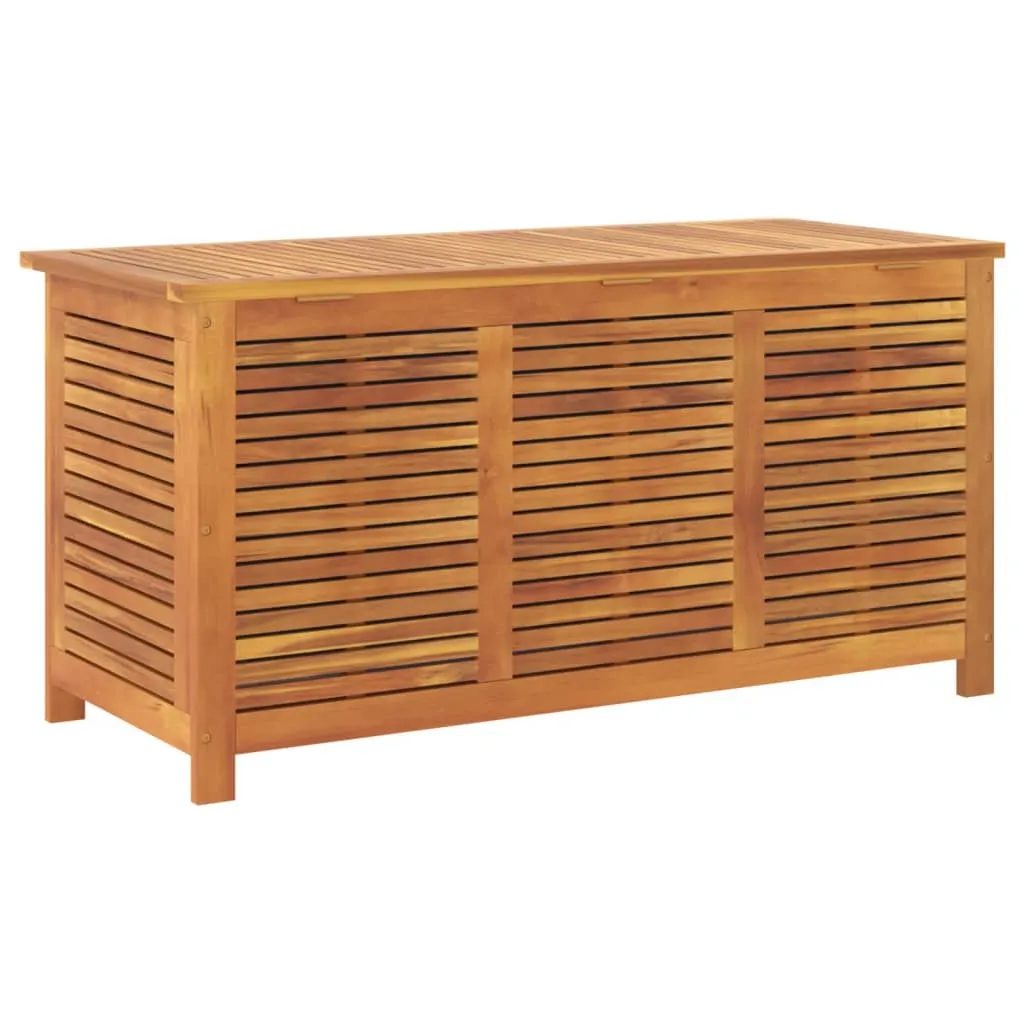 vidaXL Garden Storage Box with Louver 113x50x56 cm Solid Wood Acacia