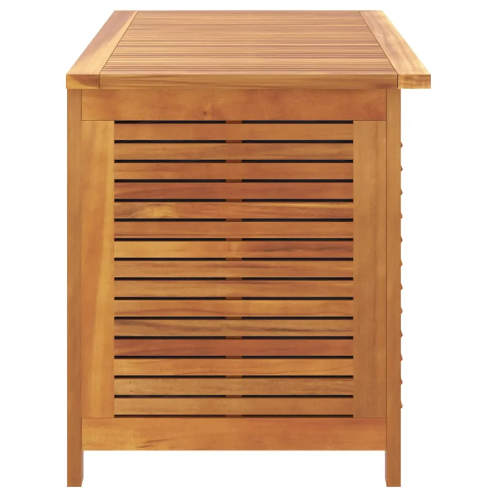 vidaXL Garden Storage Box with Louver 113x50x56 cm Solid Wood Acacia