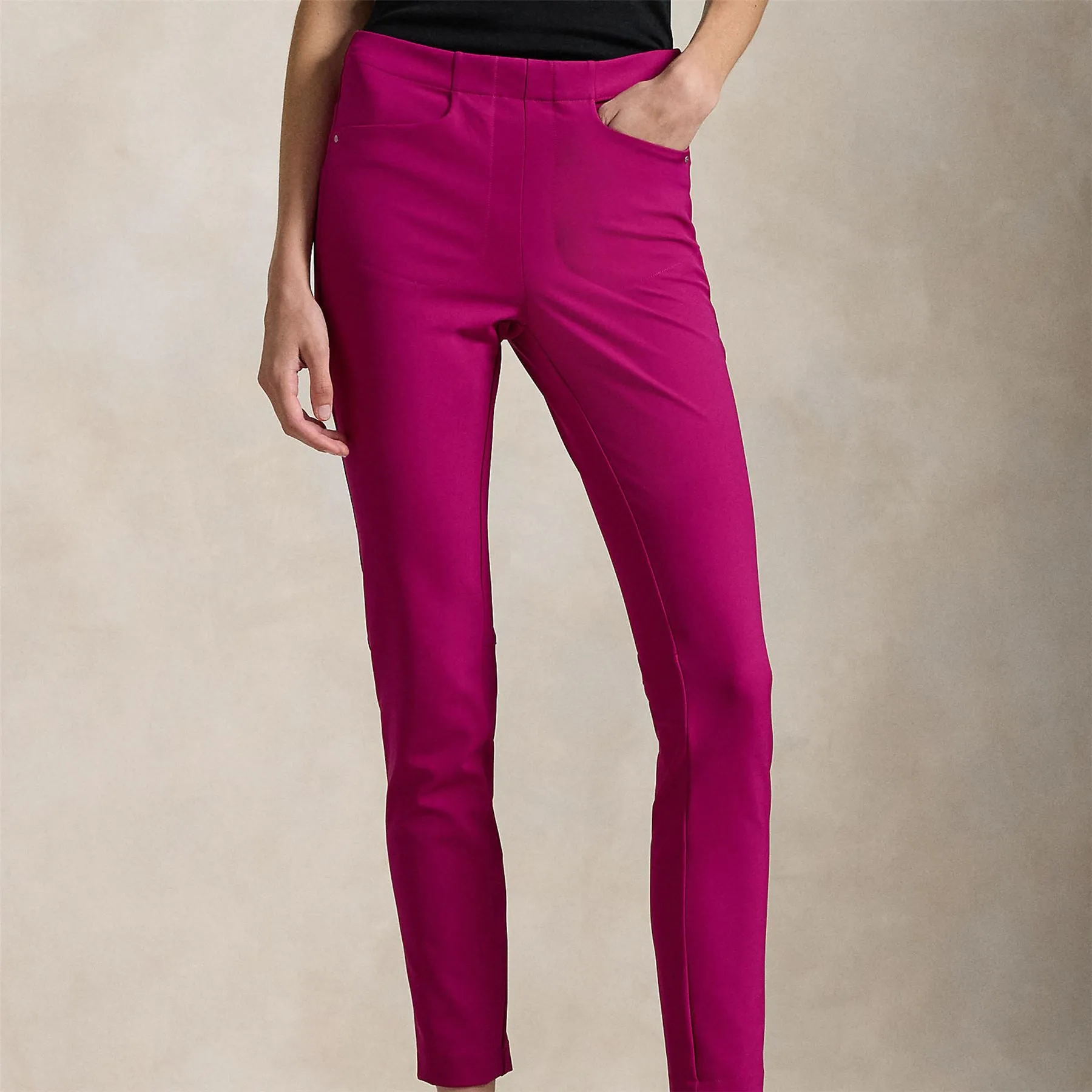 Womens RLX Stretch Twill Atheltic Pants Fuchsia Berry - AW24